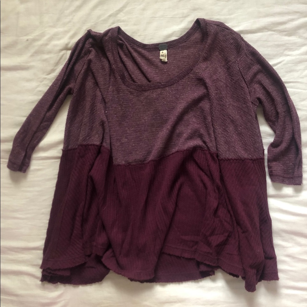 Free People maroon sweater
